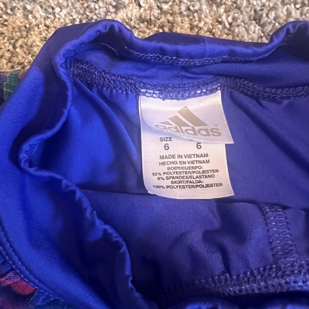 Blue ADIDAS girls like 6 Skort - Picture 3 of 4
